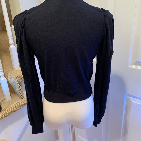 Navy Comme de Garçon cropped cardigan - Picture 3 of 7